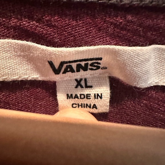 Vans T-shirt Dress, Size XL, Maroon, vintage/gently worn - Picture 4 of 4